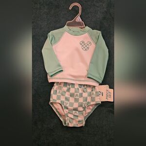Disney Baby Swimsuit Size 3-6 Months Rashguard